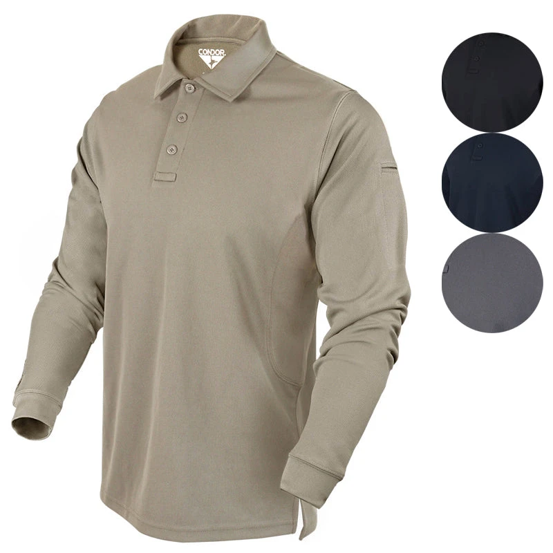 Condor Performance Long Sleeve Tactical Polo Polo Shirts