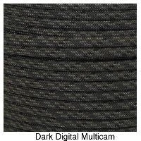 E. L. Wood Braiding Dark Digital Multicam Paracord 550 Survival Cord