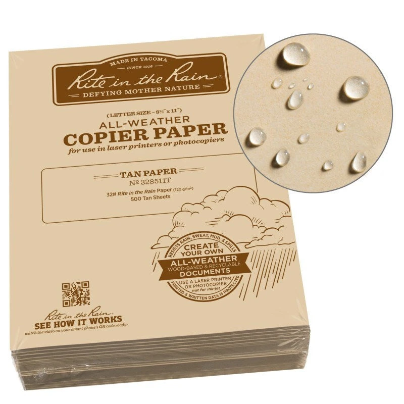 Rite In The Rain 32# Ledger 8.5 X 11 - 500 Sheets Notebook & Covers