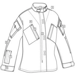 BDU Camouflage Shirts Tru-Spec TRU Camouflage Shirt (Nylon/Cotton)