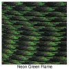 E. L. Wood Braiding Neon Green Flame Paracord