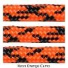 E. L. Wood Braiding 550 Survival Cord Neon Orange Camo Paracord