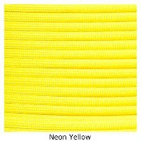 E. L. Wood Braiding 550 Survival Cord Neon Yellow Paracord
