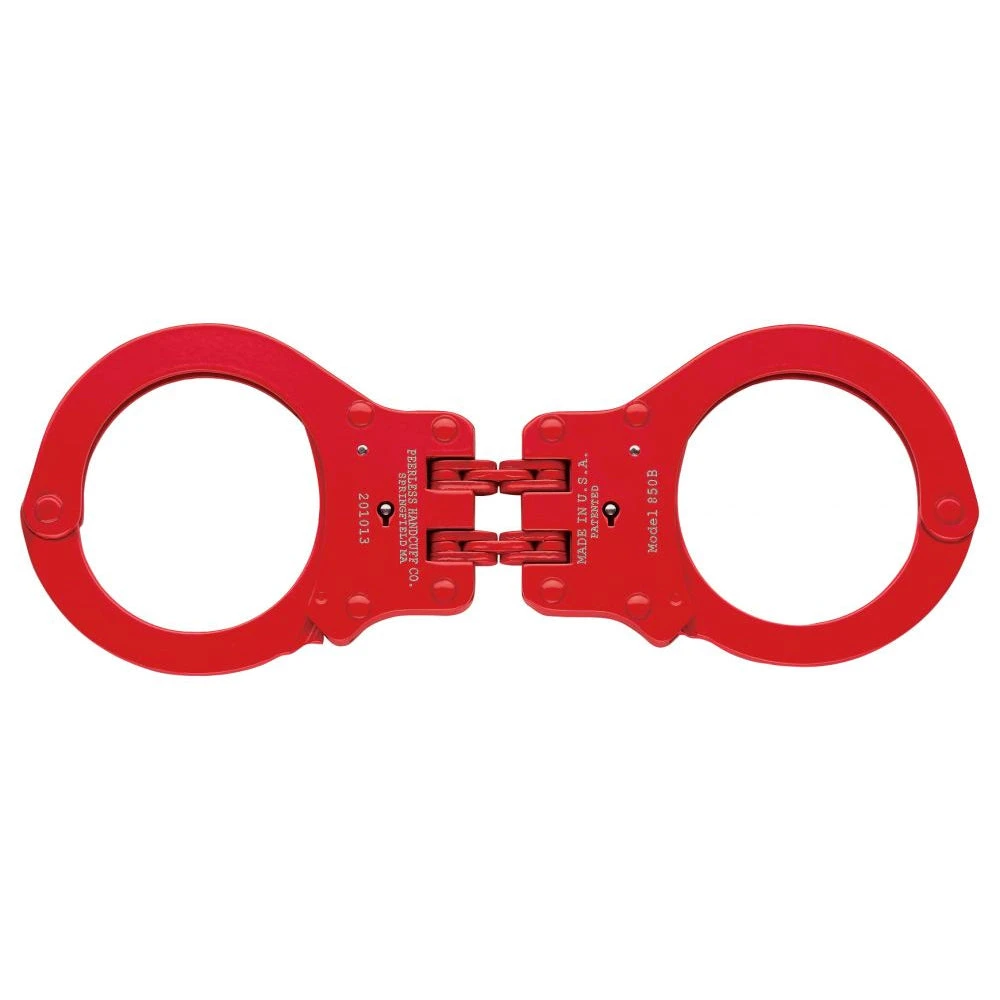 Peerless Handcuff Company Peerless Handcuffs Model 850C Colored Hinged Handcuffs