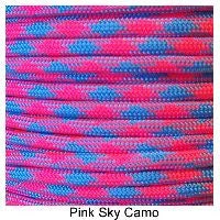 E. L. Wood Braiding Pink Sky Camo Paracord
