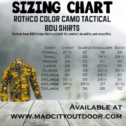BDU Camouflage Shirts Rothco Camouflage BDU Shirts