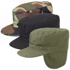 Rothco G.I. Type Combat Caps W/ Flaps Vintage Military Headwear