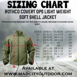 Rothco Covert Ops Light Weight Soft Shell Jacket Jackets