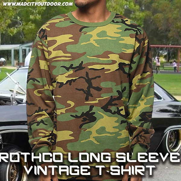 Rothco Long Sleeve Vintage T-Shirt Camo T-Shirts