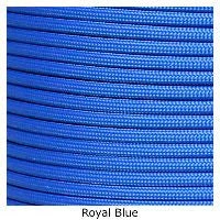 E. L. Wood Braiding 550 Survival Cord Royal Blue Paracord