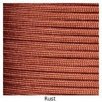 E. L. Wood Braiding 550 Survival Cord Rust Paracord