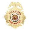 Smith And Warren Smith & Warren Volunteer Firefighter Sunburst Badge, 2-1/2" X 3"