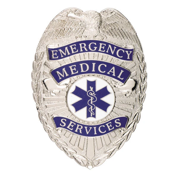 Smith And Warren Badges Smith & Warren Emergency Medical Services Tear Drop Badge, 2-3/16" X 3-1/16"