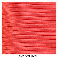 E. L. Wood Braiding Scarlett Red Paracord 550 Survival Cord