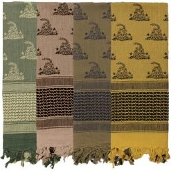 Rothco Gadsden Snake Shemagh Tactical Desert Scarf