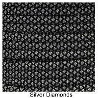 E. L. Wood Braiding Silver Diamonds Paracord