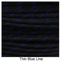 E. L. Wood Braiding Thin Blue Line Paracord