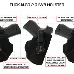 Galco Tuck-N-Go 2.0 Strongside / Crossdraw IWB Holster Inside The Waistband Holsters