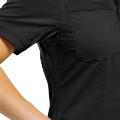 Viktos Women's Sofari Short Sleeve Button-Up Shirt Dress Shirts