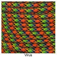 E. L. Wood Braiding 550 Survival Cord Virus Paracord